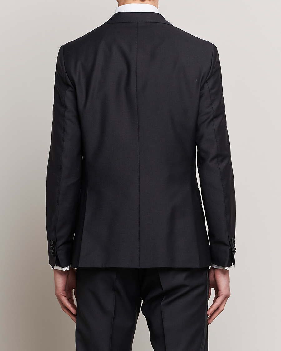Mies | Pikkutakit | Oscar Jacobson | Elder Wool Tuxedo Blazer Black