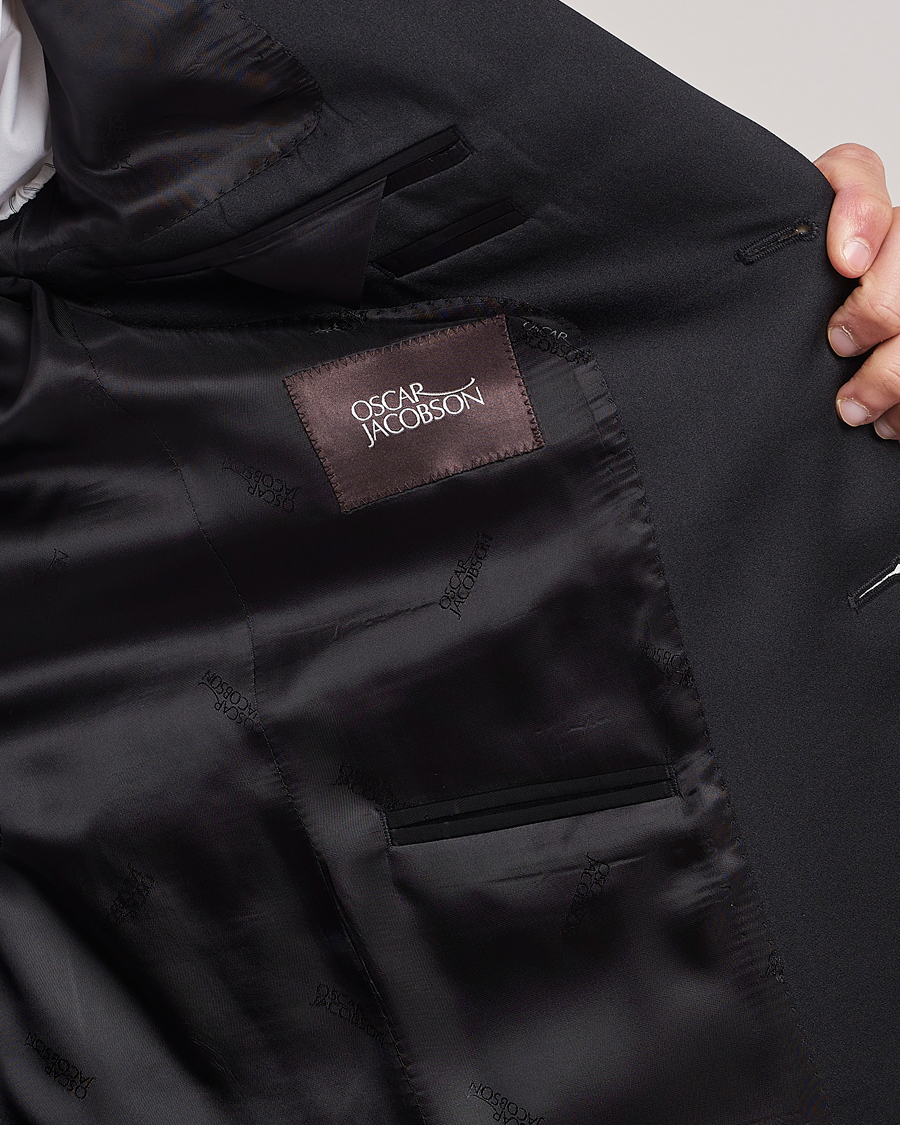 Mies | Pikkutakit | Oscar Jacobson | Elder Wool Tuxedo Blazer Black