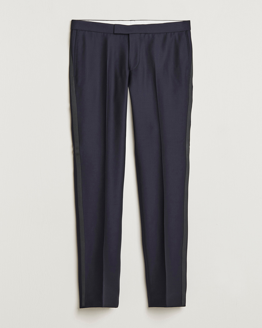 Mies | Housut | Oscar Jacobson | Duke Wool Trousers Navy