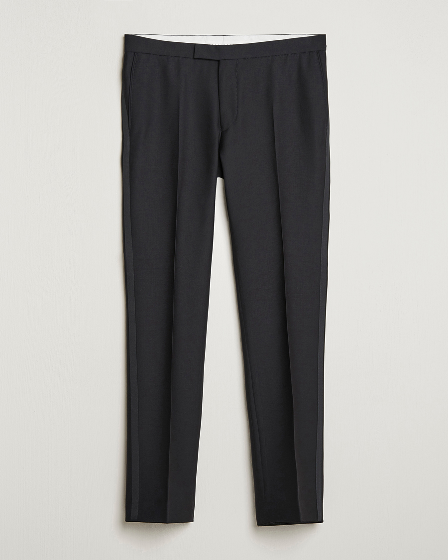 Mies | Housut | Oscar Jacobson | Duke Wool Trousers Black