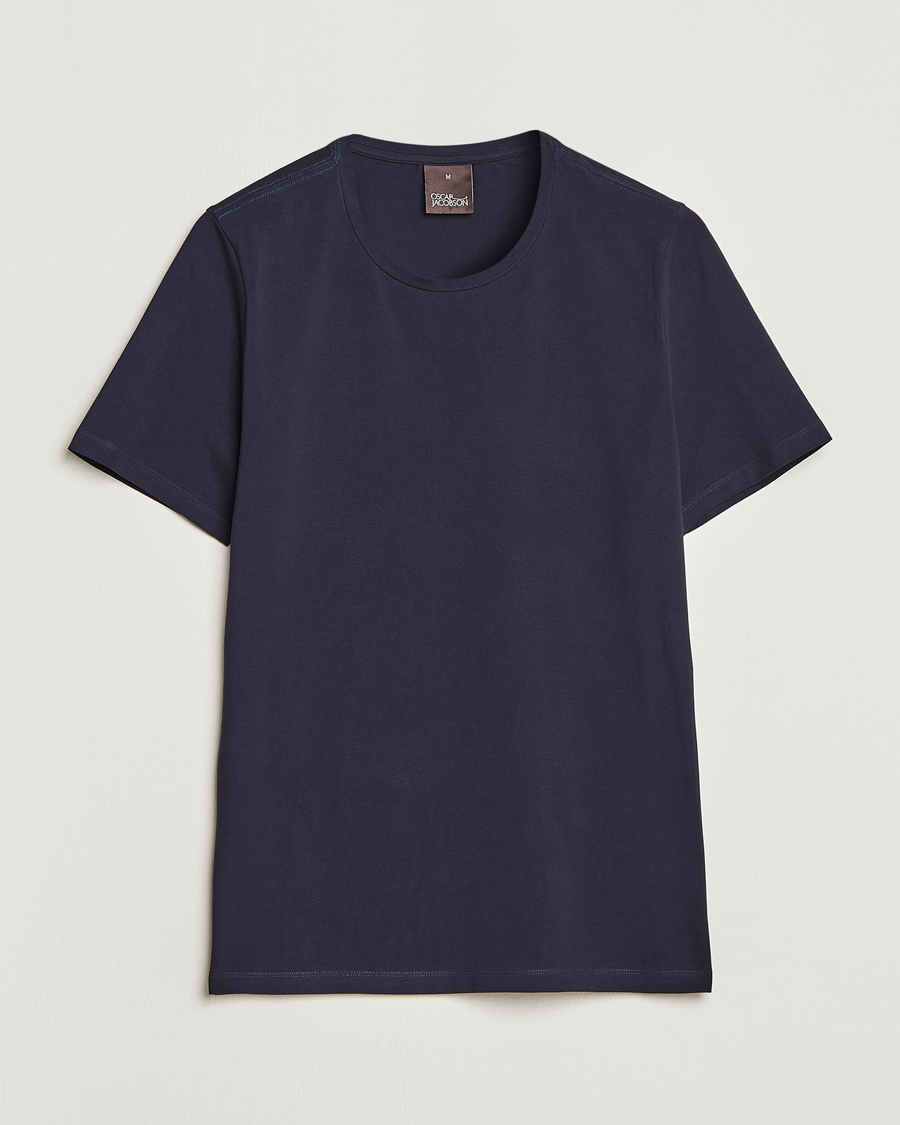 Mies | T-paidat | Oscar Jacobson | Kyran Cotton T-shirt S-S Navy
