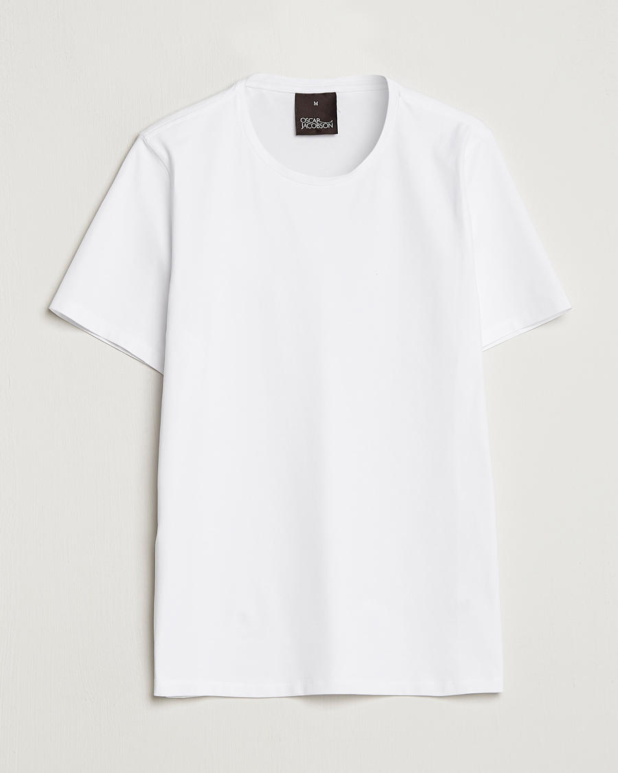 Mies | T-paidat | Oscar Jacobson | Kyran Cotton T-shirt S-S White