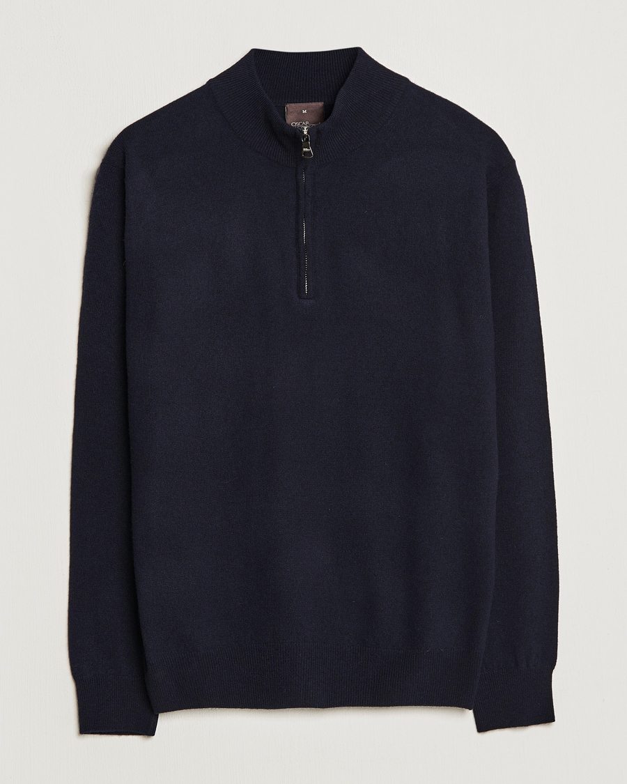 Mies | Puserot | Oscar Jacobson | Patton Wool Half-Zip Navy