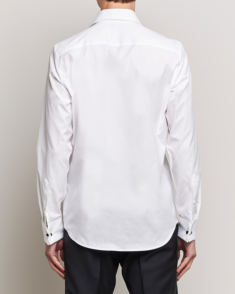 Mies | Kauluspaidat | Oscar Jacobson | Slim Fit Cut Away Tuxedo Double Cuff White