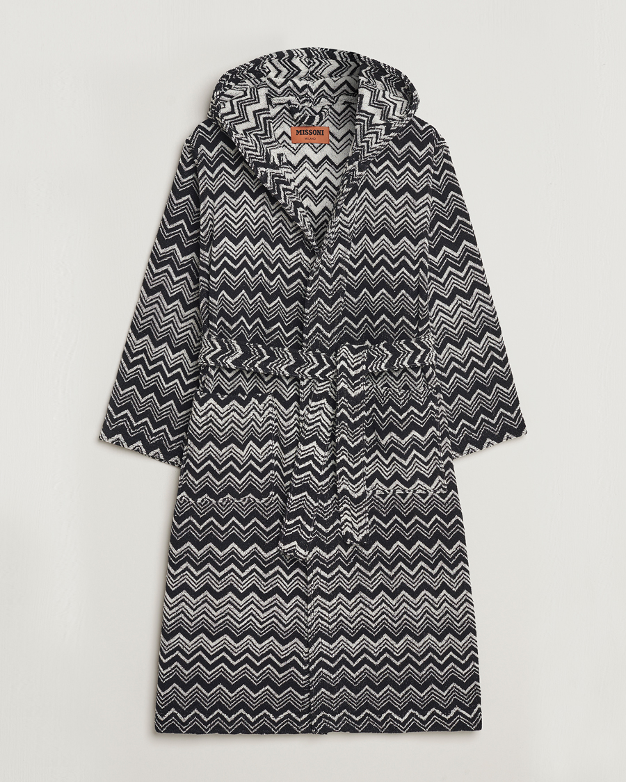 Mies | Yöpuvut ja kylpytakit | Missoni Home | Keith Bathrobe Grey/Black