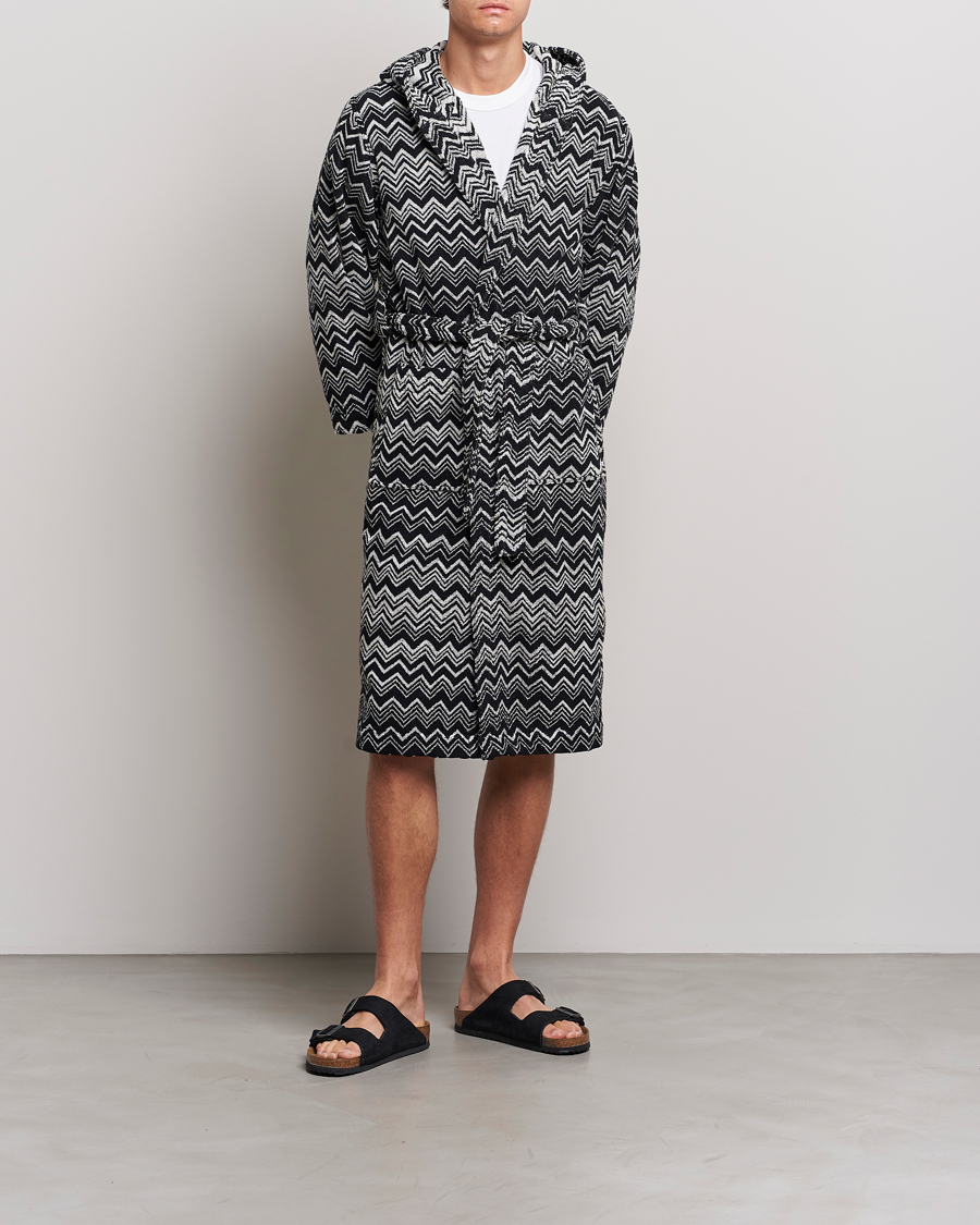 Mies | Yöpuvut ja kylpytakit | Missoni Home | Keith Bathrobe Grey/Black