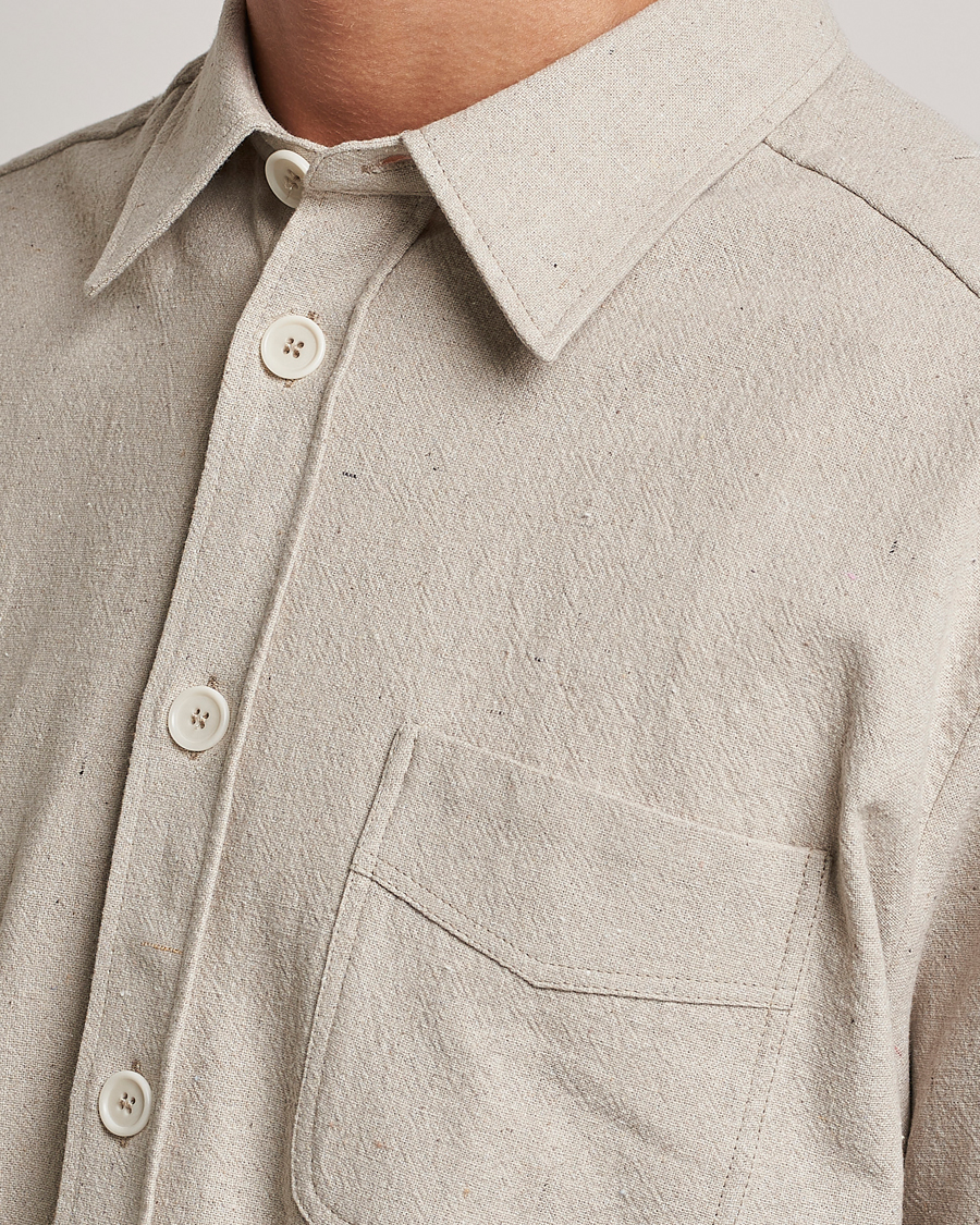 Mies | Kauluspaidat | A.P.C. | Aston Overshirt Light Beige