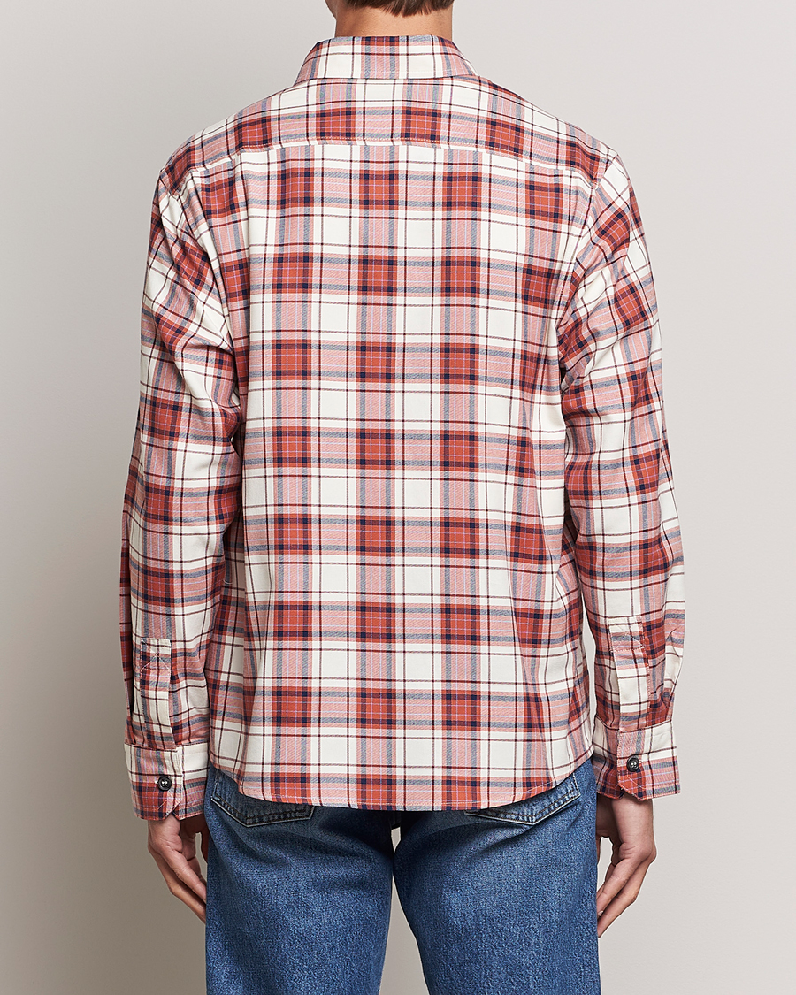 Mies | Kauluspaidat | A.P.C. | Graham Checked Overshirt Ecru/Red