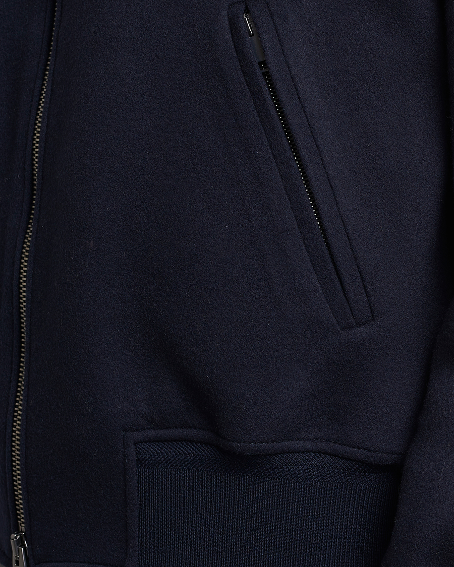 Mies | Takit | Brioni | Cashmere Blend Bomber Jacket Navy
