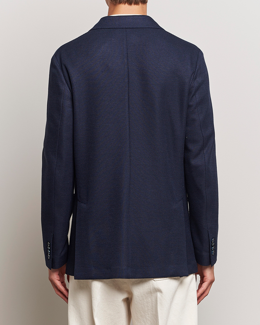 Mies | Pikkutakit | Brioni | Wool/Silk Jacquard Jersey Blazer Navy