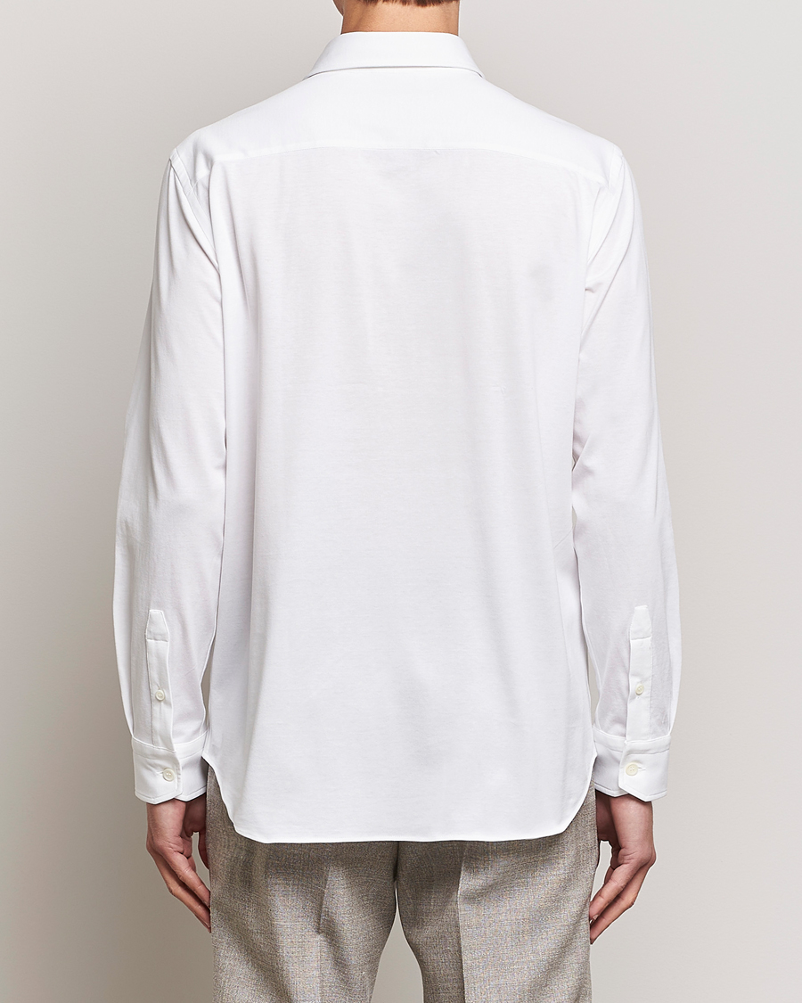 Mies | Kauluspaidat | Brioni | Soft Cotton Jersey Shirt White