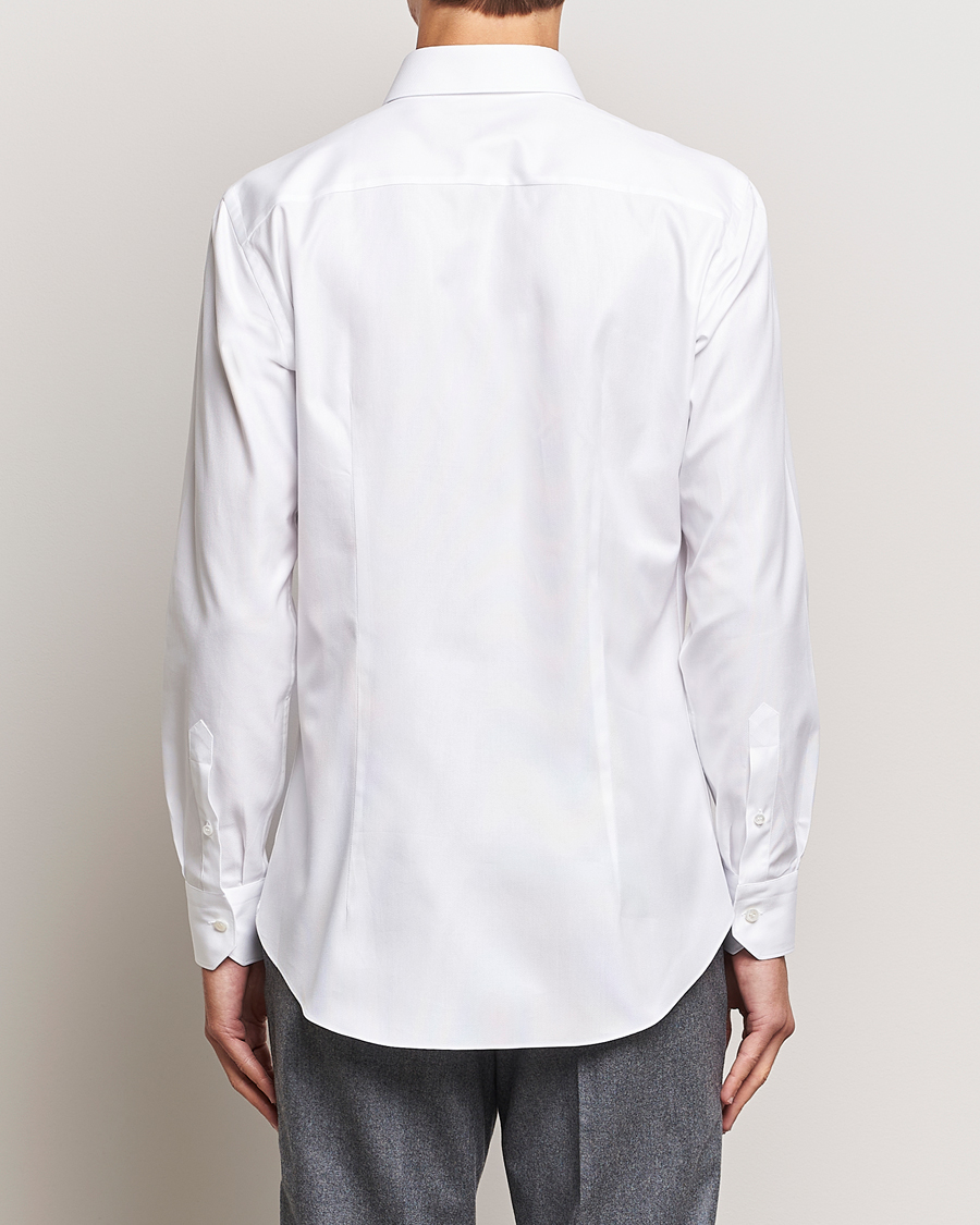 Mies | Kauluspaidat | Brioni | Slim Fit Royal Oxford Dress Shirt White