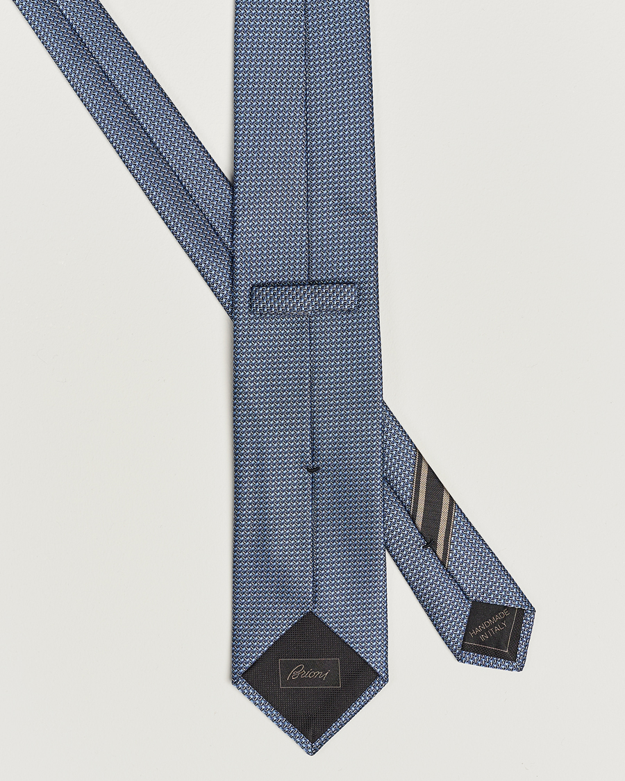 Mies | Brioni Jacquard Silk Tie Light Blue | Brioni | Jacquard Silk Tie Light Blue