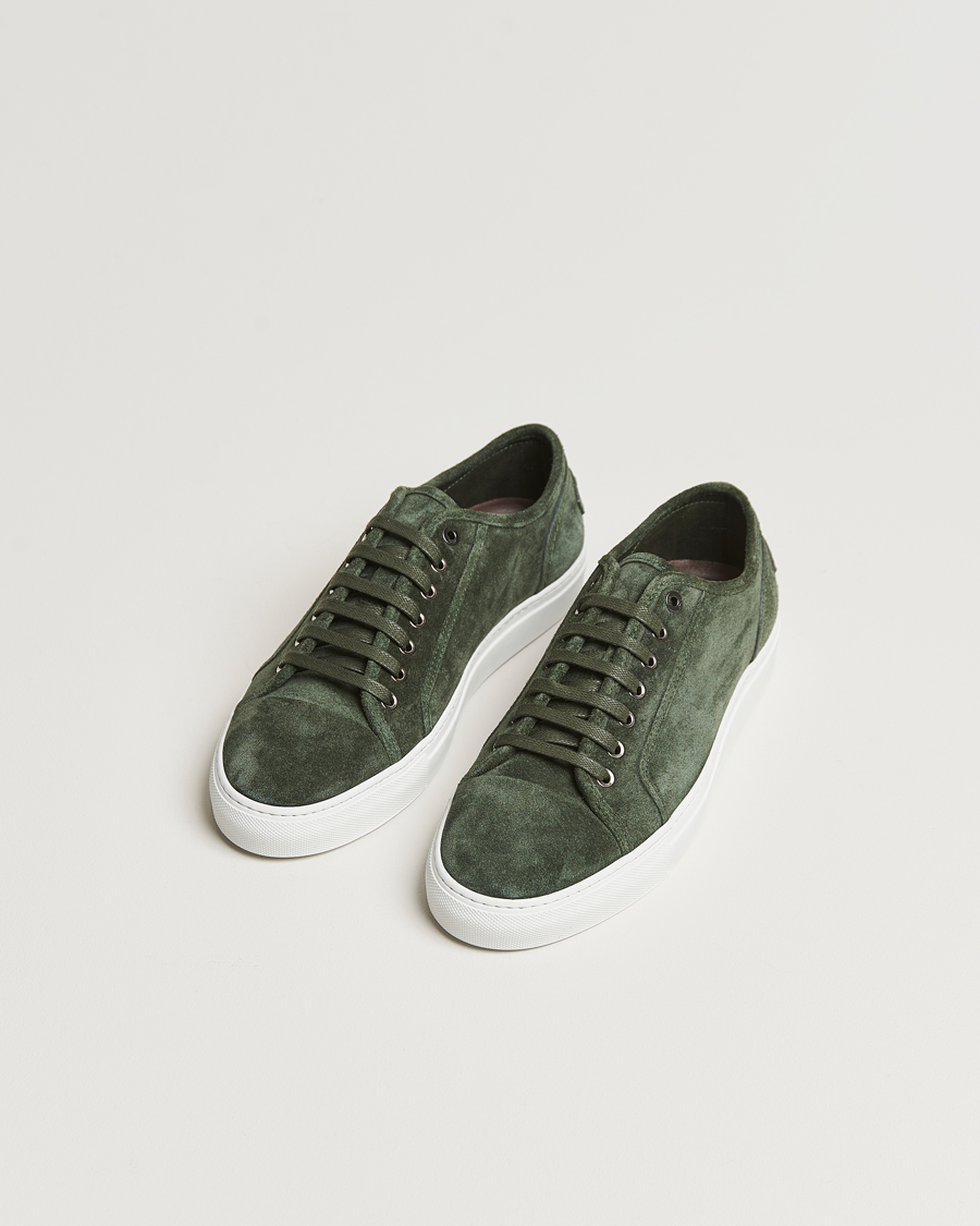 Mies | Brioni Casetta Suede Sneakers Green | Brioni | Casetta Suede Sneakers Green