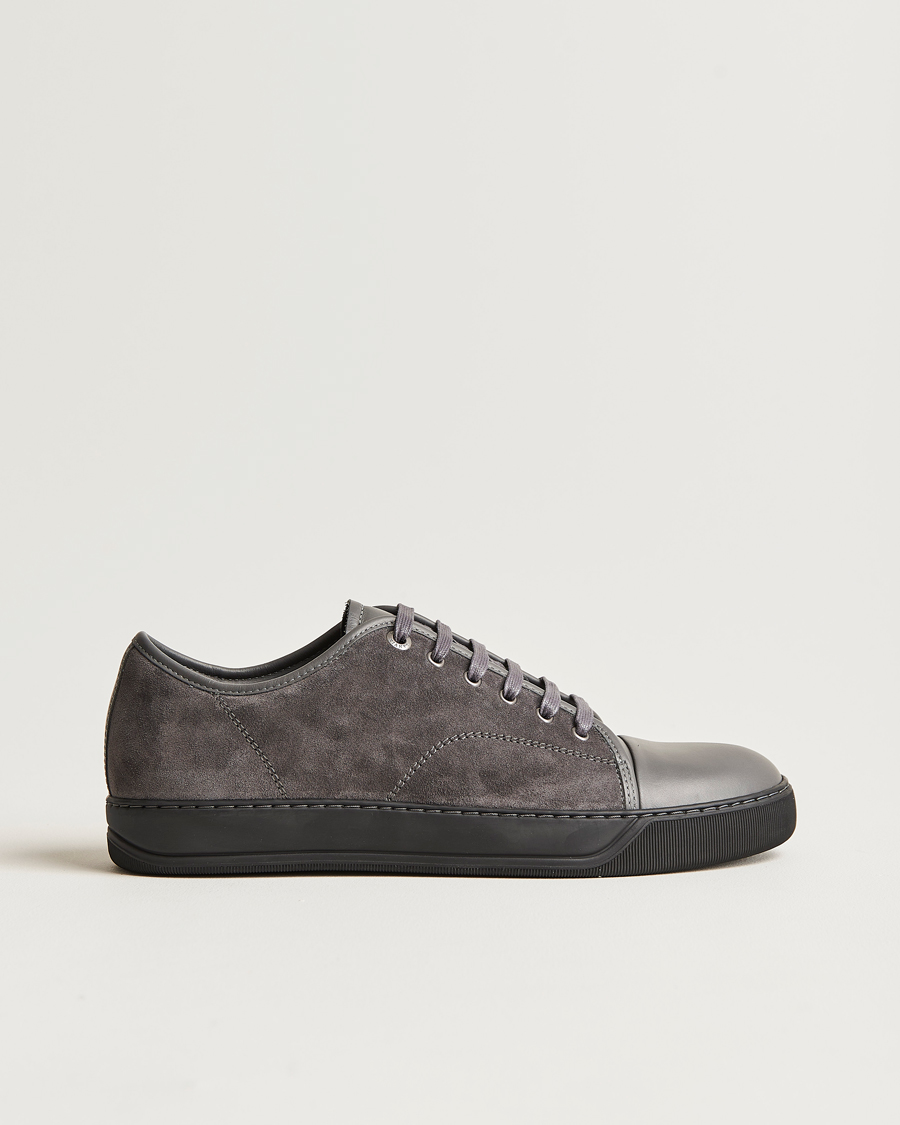 Mies | Lanvin Nappa Cap Toe Sneaker Dark Grey | Lanvin | Nappa Cap Toe Sneaker Dark Grey