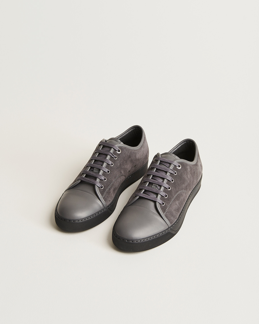Mies | Kengät | Lanvin | Nappa Cap Toe Sneaker Dark Grey
