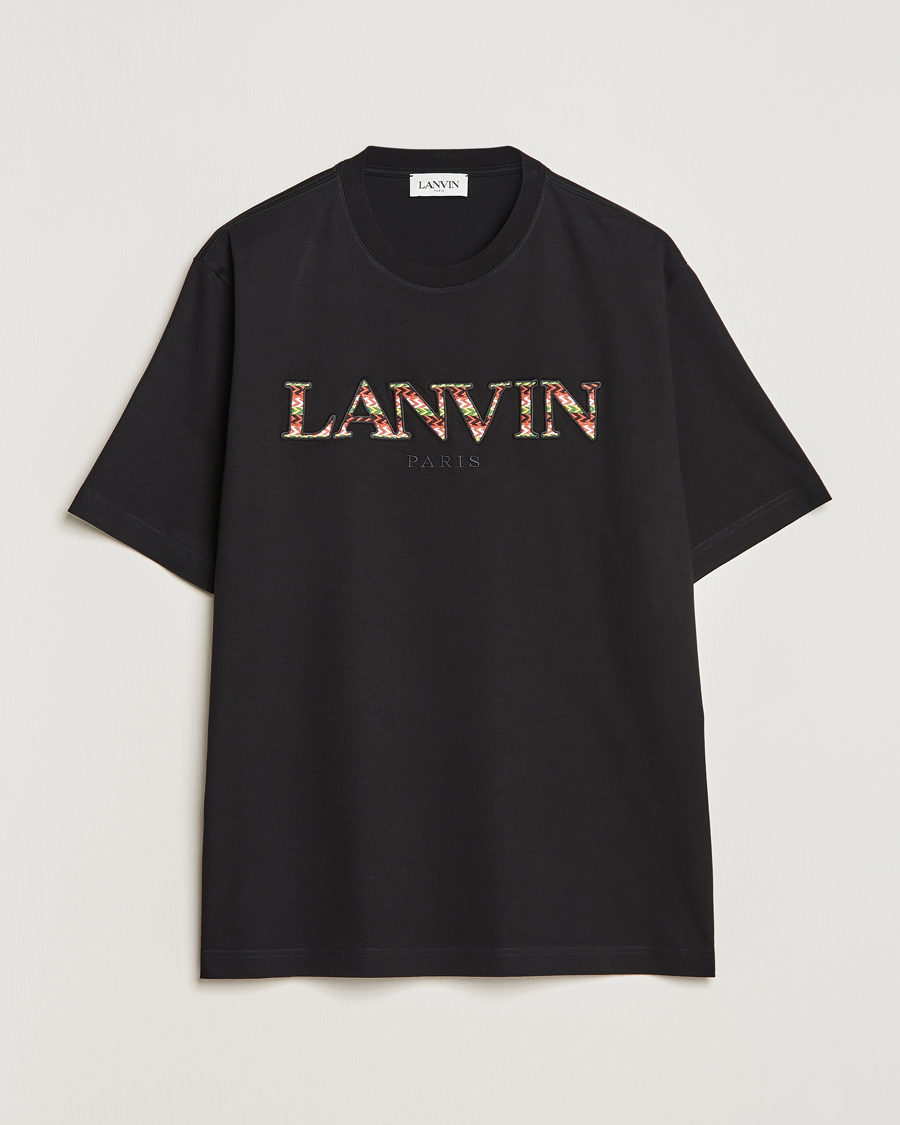 Mies |  | Lanvin | Curb Logo T-Shirt Black