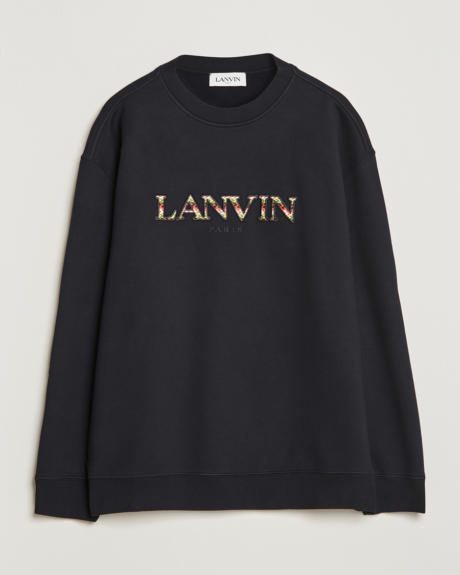 Mies |  | Lanvin | Curb Logo Sweatshirt Black