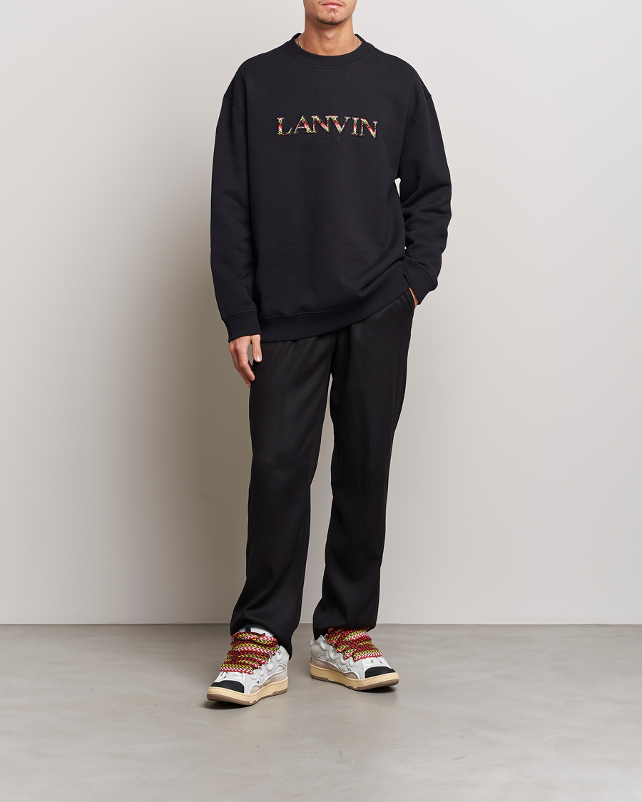 Mies | Puserot | Lanvin | Curb Logo Sweatshirt Black