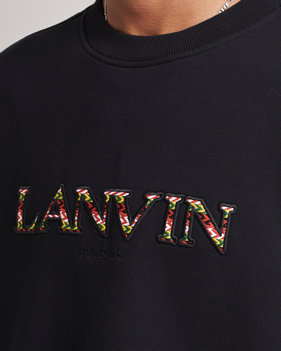 Mies | Puserot | Lanvin | Curb Logo Sweatshirt Black