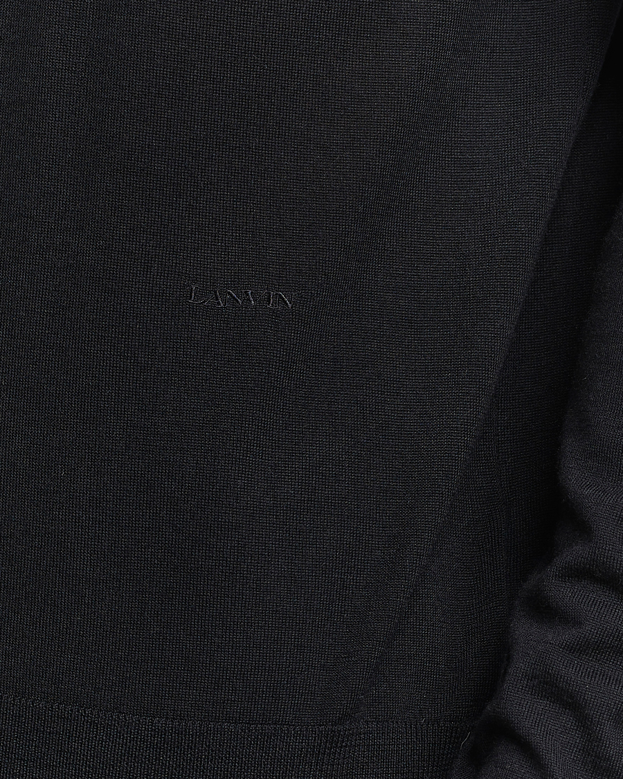 Mies | Puserot | Lanvin | Wool/Silk Rollneck Black