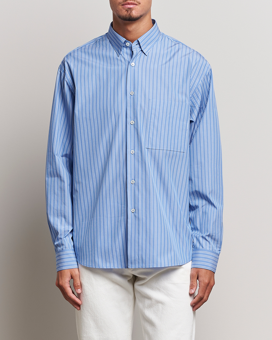 Mies |  | Lanvin | Oversize Casual Shirt Blue/White