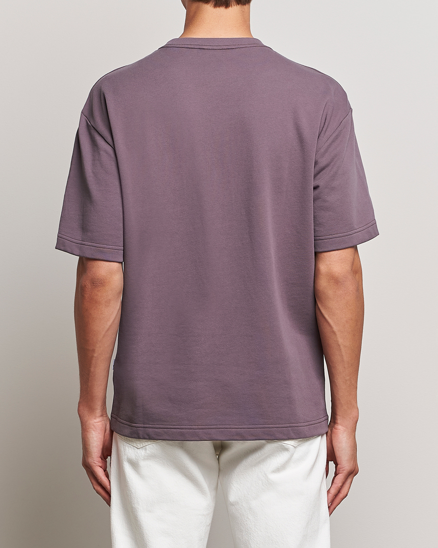 Mies | T-paidat | NN07 | Alan Heavy T-Shirt Purple Brown