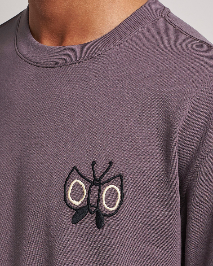 Mies | T-paidat | NN07 | Alan Heavy T-Shirt Purple Brown