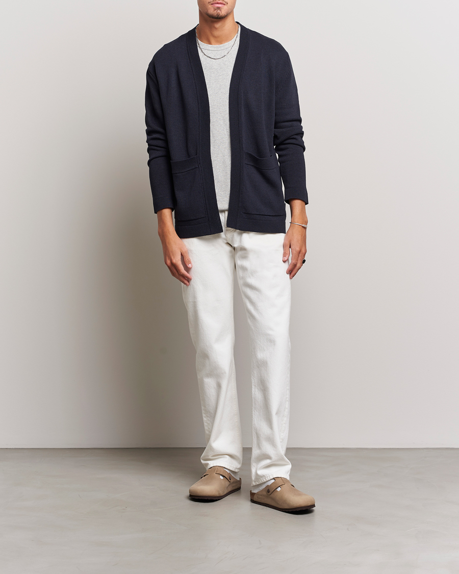 Mies | Puserot | NN07 | Bradley Cotton Cardigan Navy