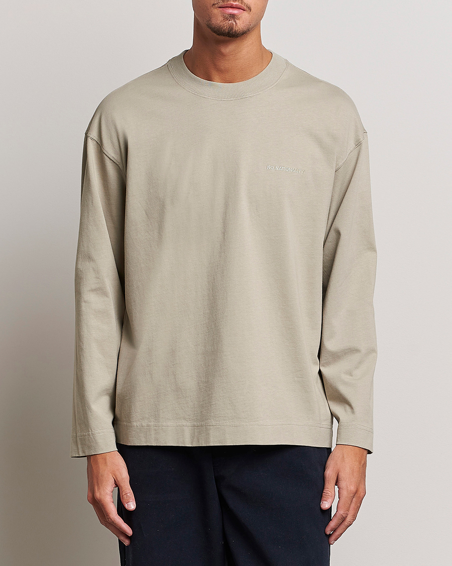 Mies |  | NN07 | Benja Pima Cotton Long Sleeve T-Shirt London Fog