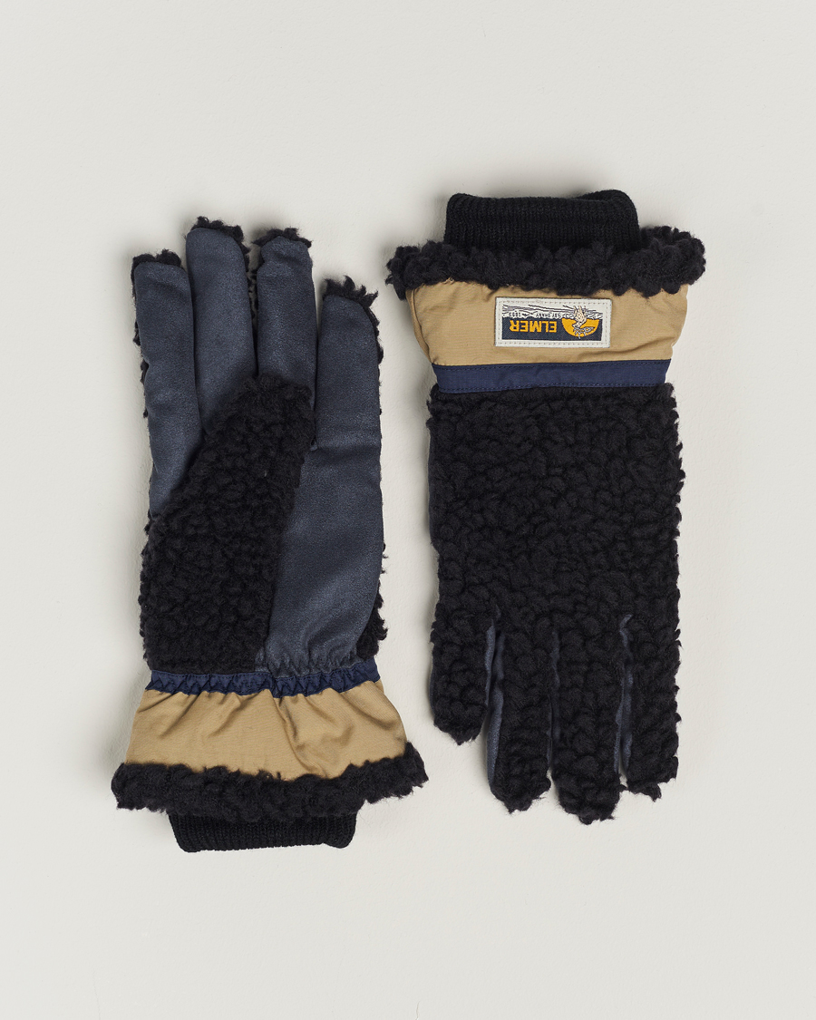 Mies |  | Elmer by Swany | Sota Wool Teddy Gloves Black