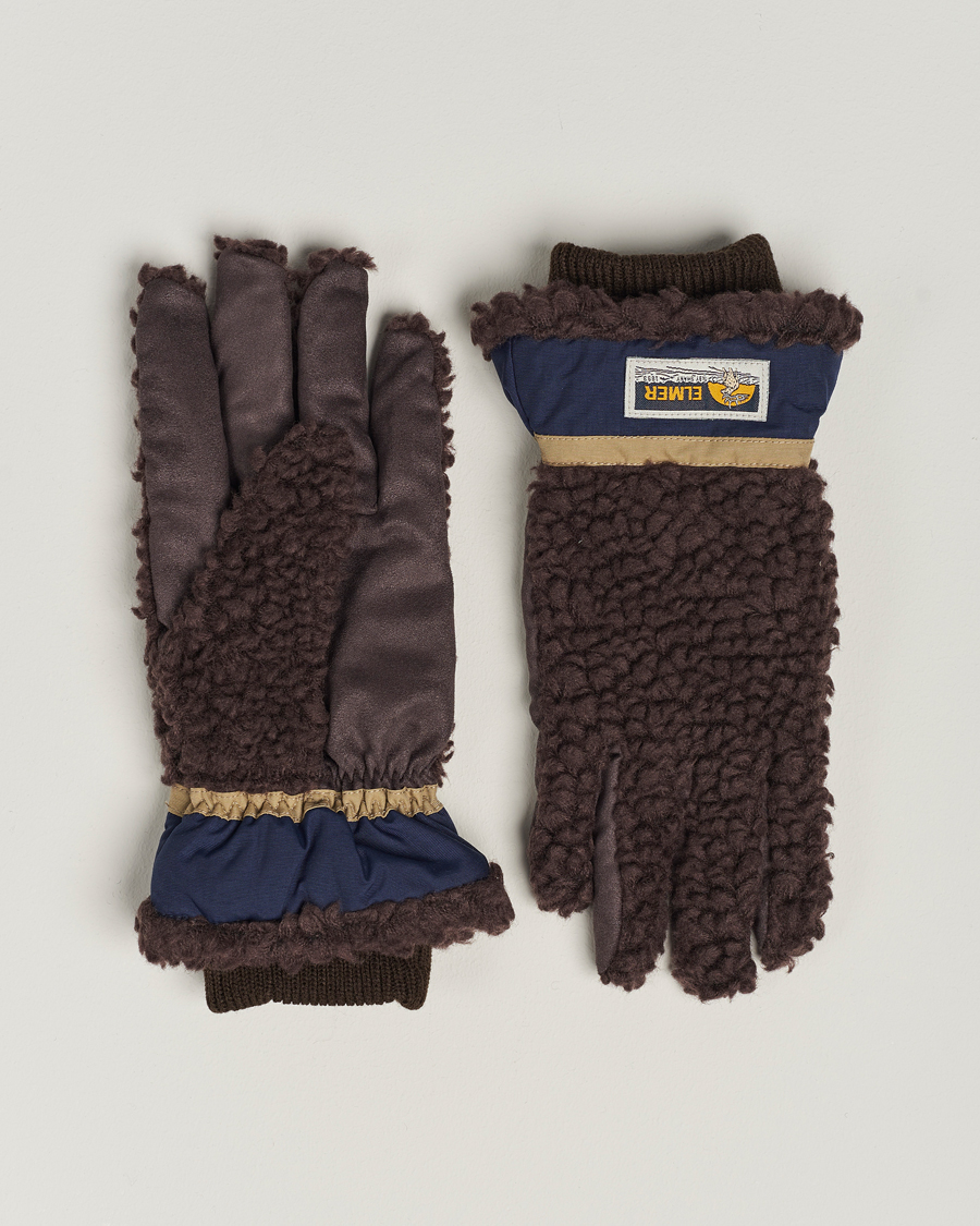 Mies | Elmer by Swany Sota Wool Teddy Gloves Brown | Elmer by Swany | Sota Wool Teddy Gloves Brown