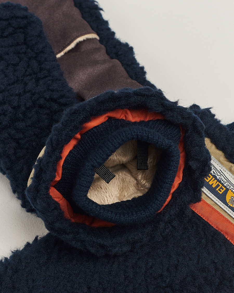 Mies | Elmer by Swany Miyo Wool Teddy Mittens Navy | Elmer by Swany | Miyo Wool Teddy Mittens Navy