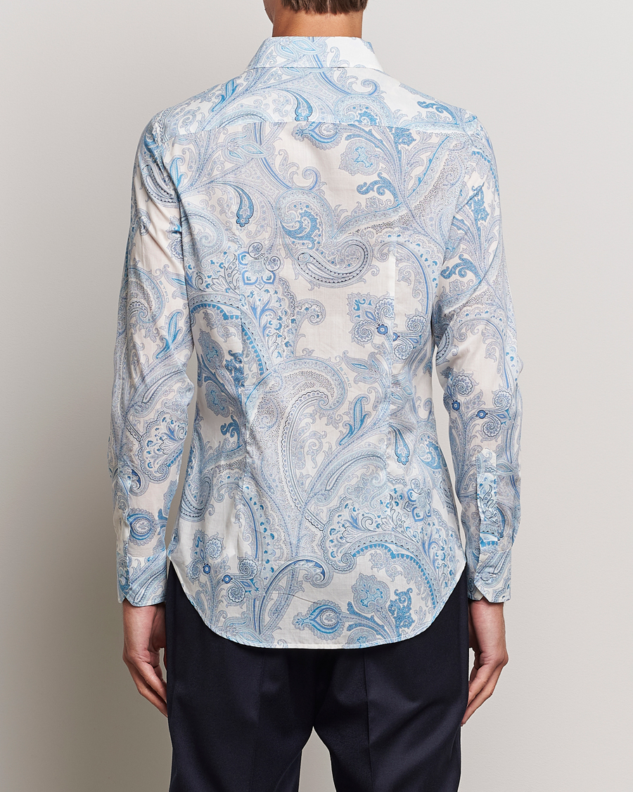Mies | Kauluspaidat | Etro | Slim Fit Paisley Shirt Azzurro