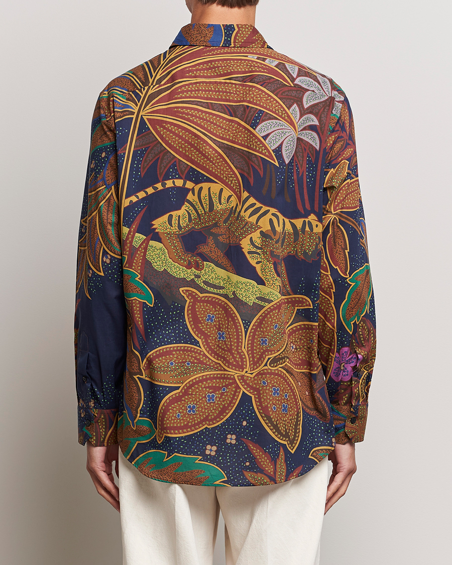 Mies | Kauluspaidat | Etro | Oversize Jungle Printed Shirt Navy