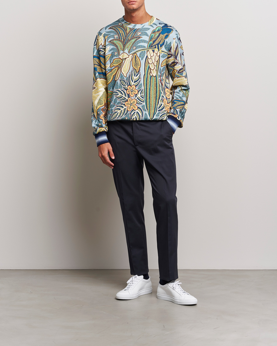 Mies | Puserot | Etro | Jungle Printed Sweatshirt Azzurro