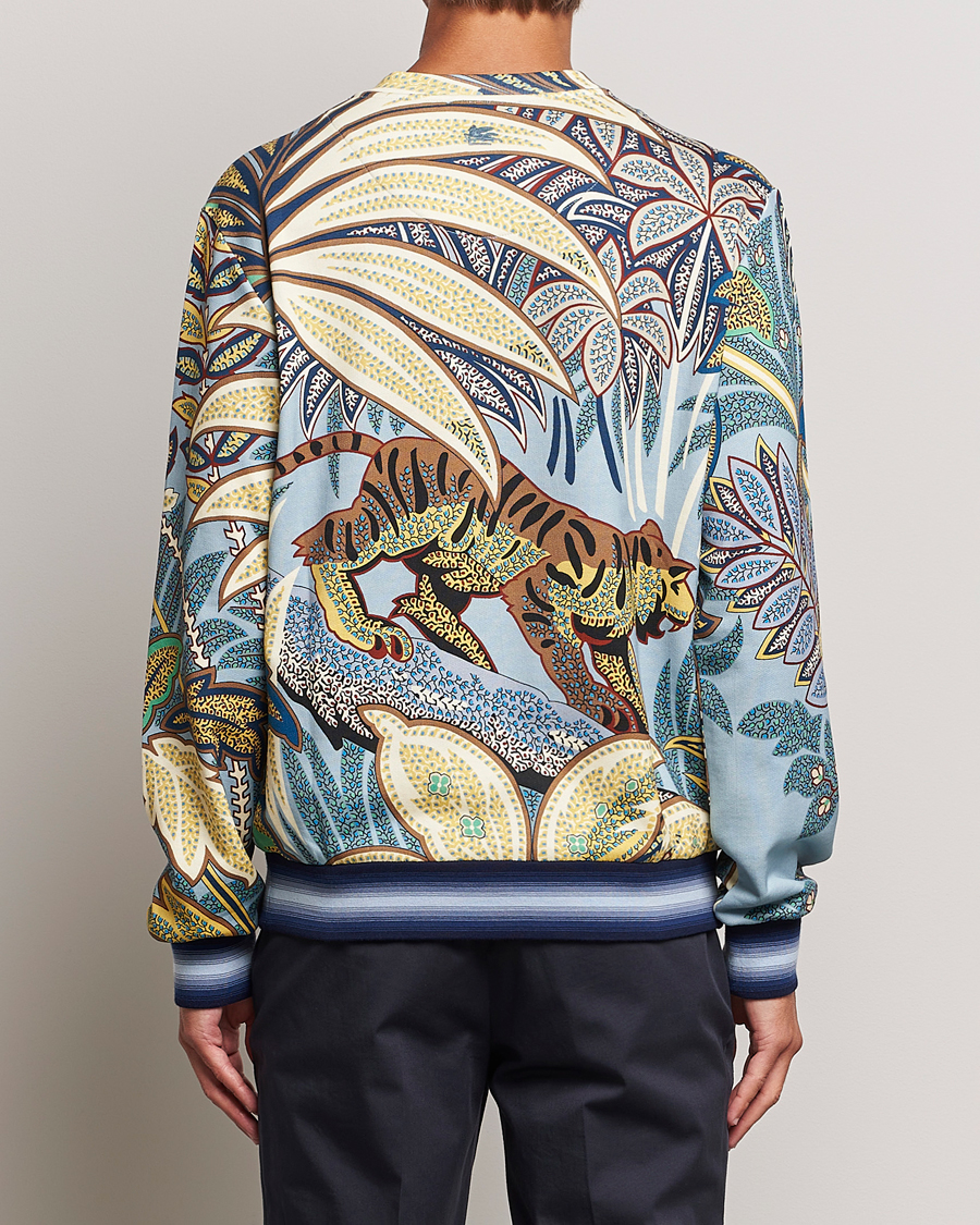Mies | Puserot | Etro | Jungle Printed Sweatshirt Azzurro