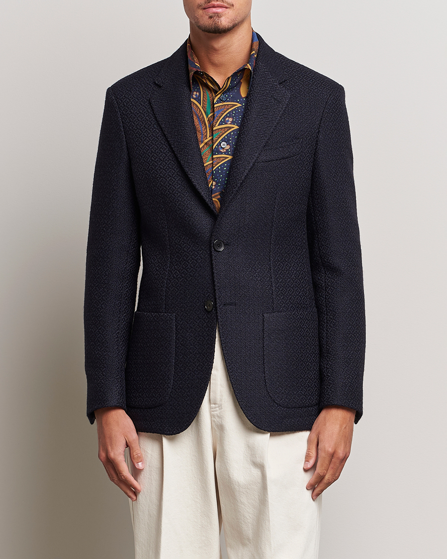 Mies | Pikkutakit | Etro | Jacquard Jersey Blazer Navy