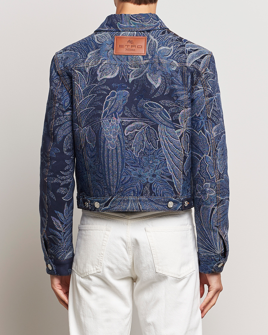 Mies | Takit | Etro | Jacquard Denim Jacket Azzurro