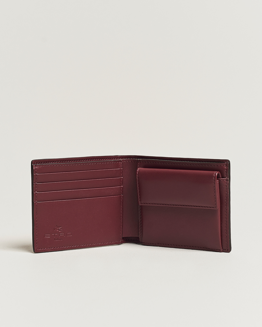 Mies | Lompakot | Etro | Paisley Leather Wallet Burgundy