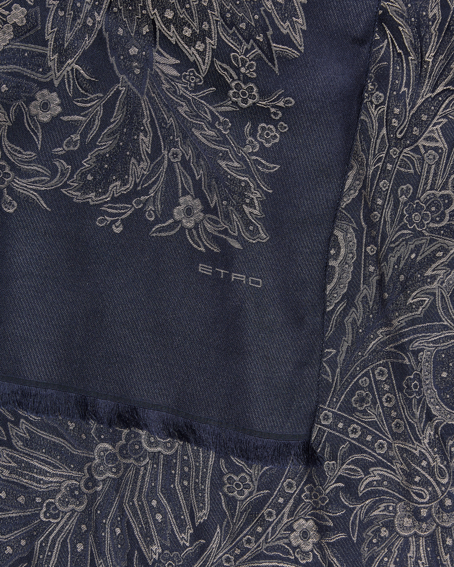 Mies | Etro Silk/Viscose Scarf Navy | Etro | Silk/Viscose Scarf Navy