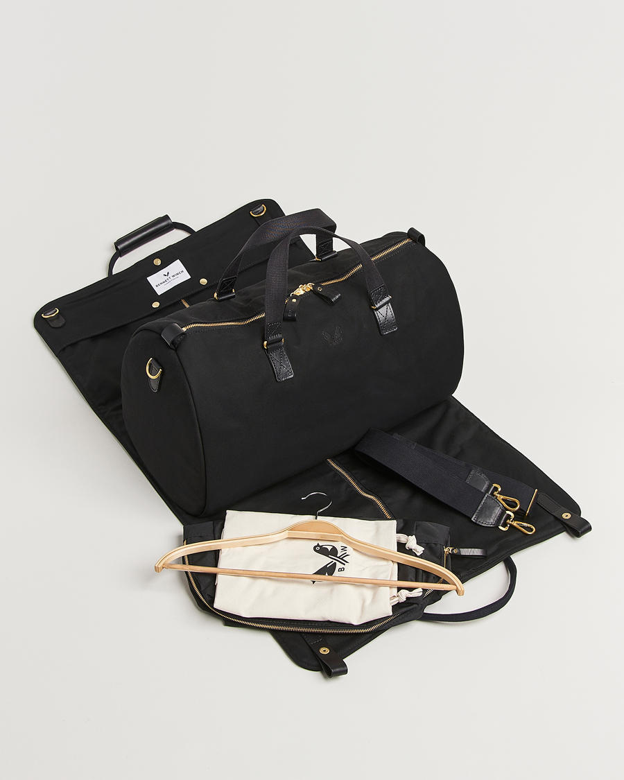 Mies | Laukut | Bennett Winch | Canvas Suit Carrier Holdall Black