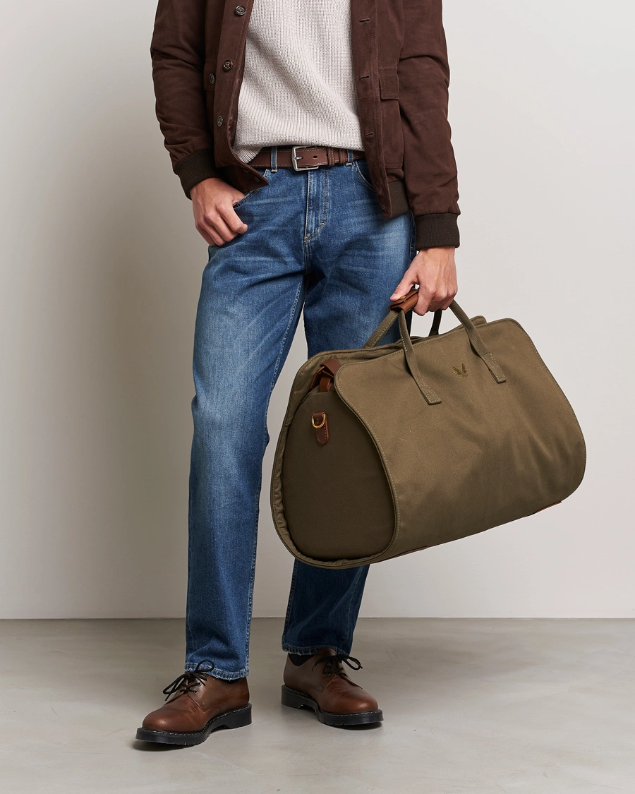 Mies |  | Bennett Winch | Canvas Suit Carrier Holdall Olive