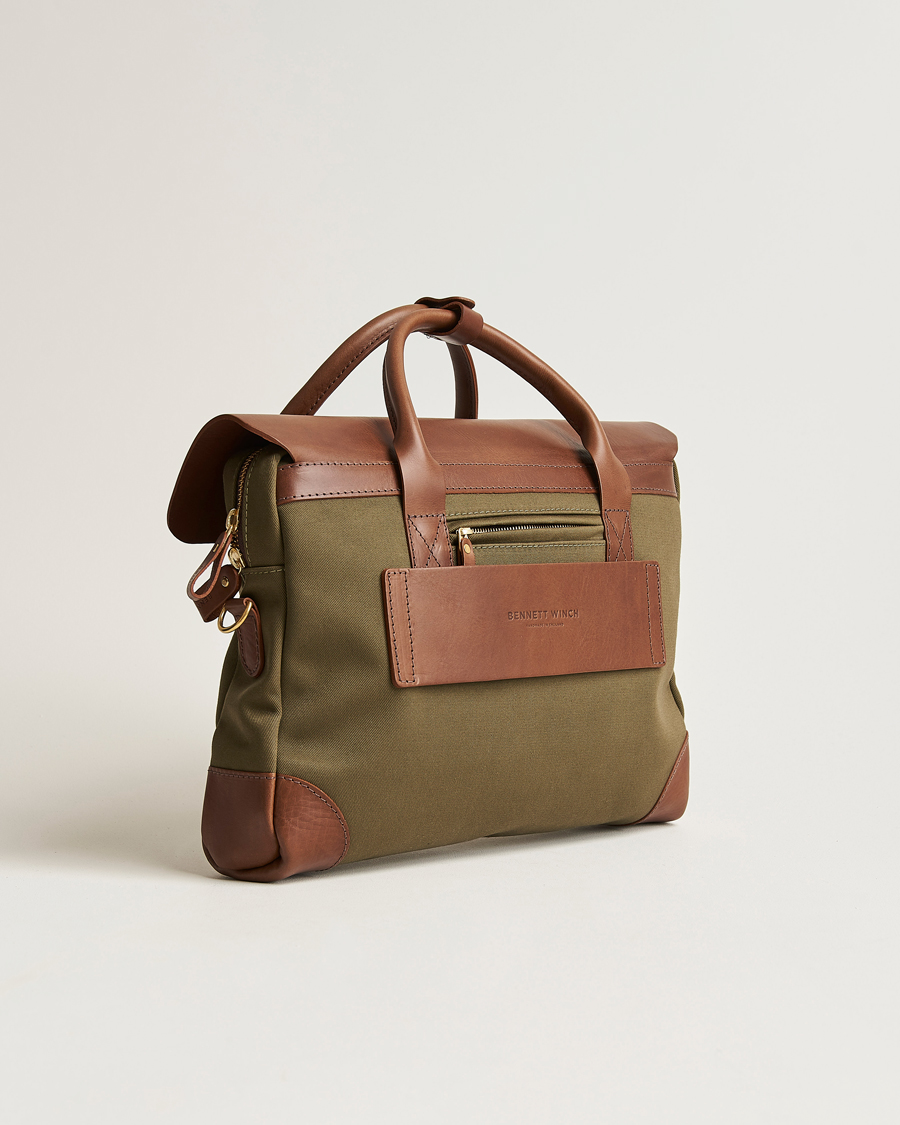 Mies | Laukut | Bennett Winch | Canvas Briefcase Olive