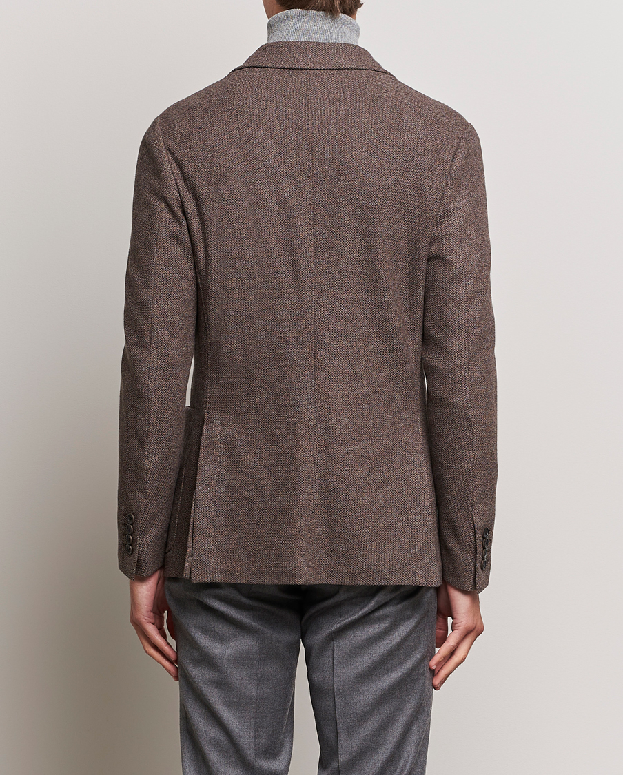 Mies | Pikkutakit | Canali | Structured Wool Jersey Jacket Beige
