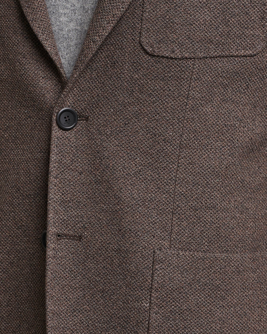 Mies | Pikkutakit | Canali | Structured Wool Jersey Jacket Beige