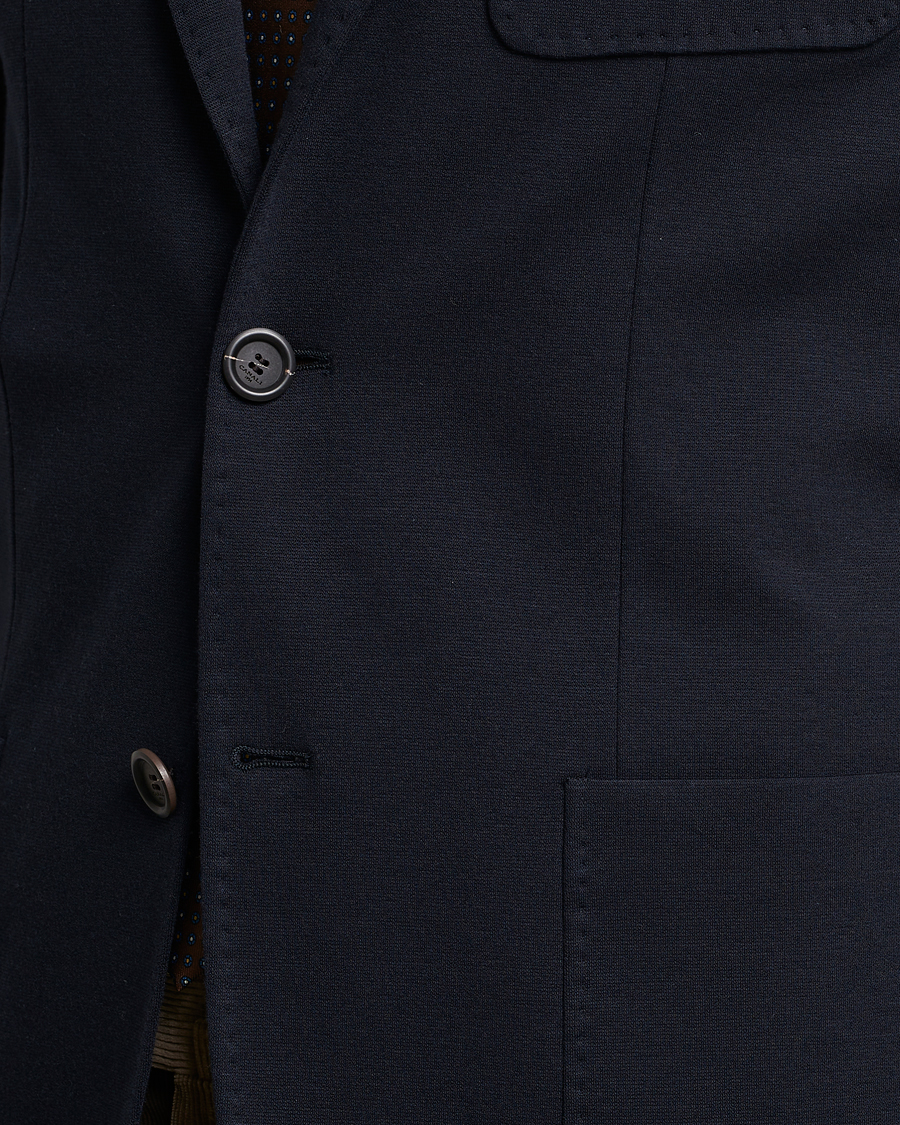 Mies | Pikkutakit | Canali | Jersey Blazer Navy