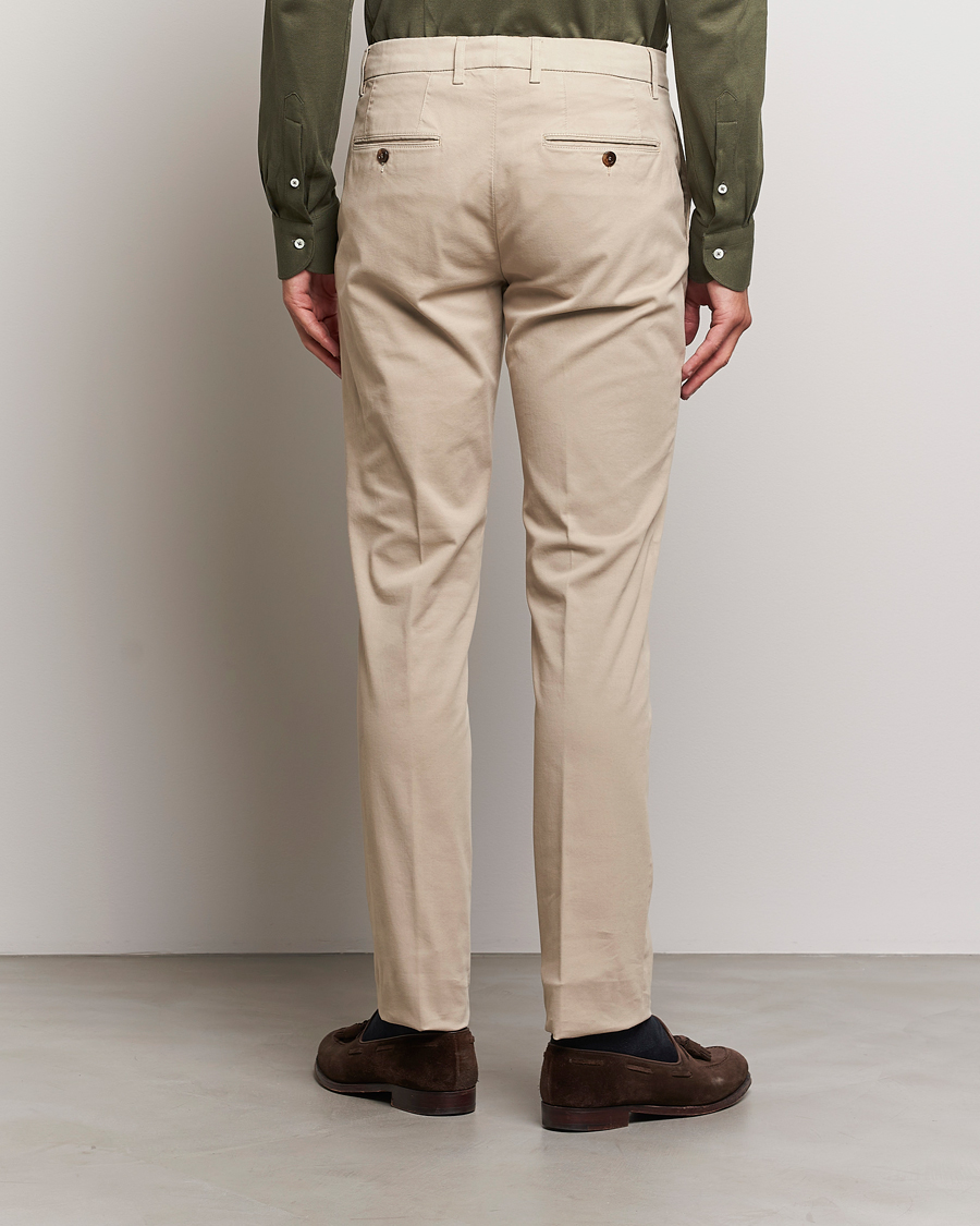Mies | Housut | Canali | Regular Fit Stretch Chinos Beige