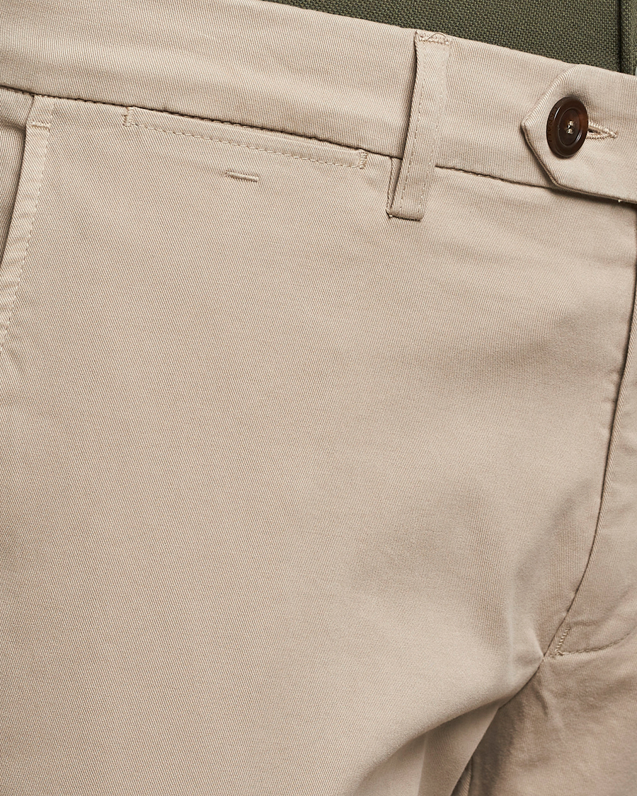 Mies | Housut | Canali | Regular Fit Stretch Chinos Beige