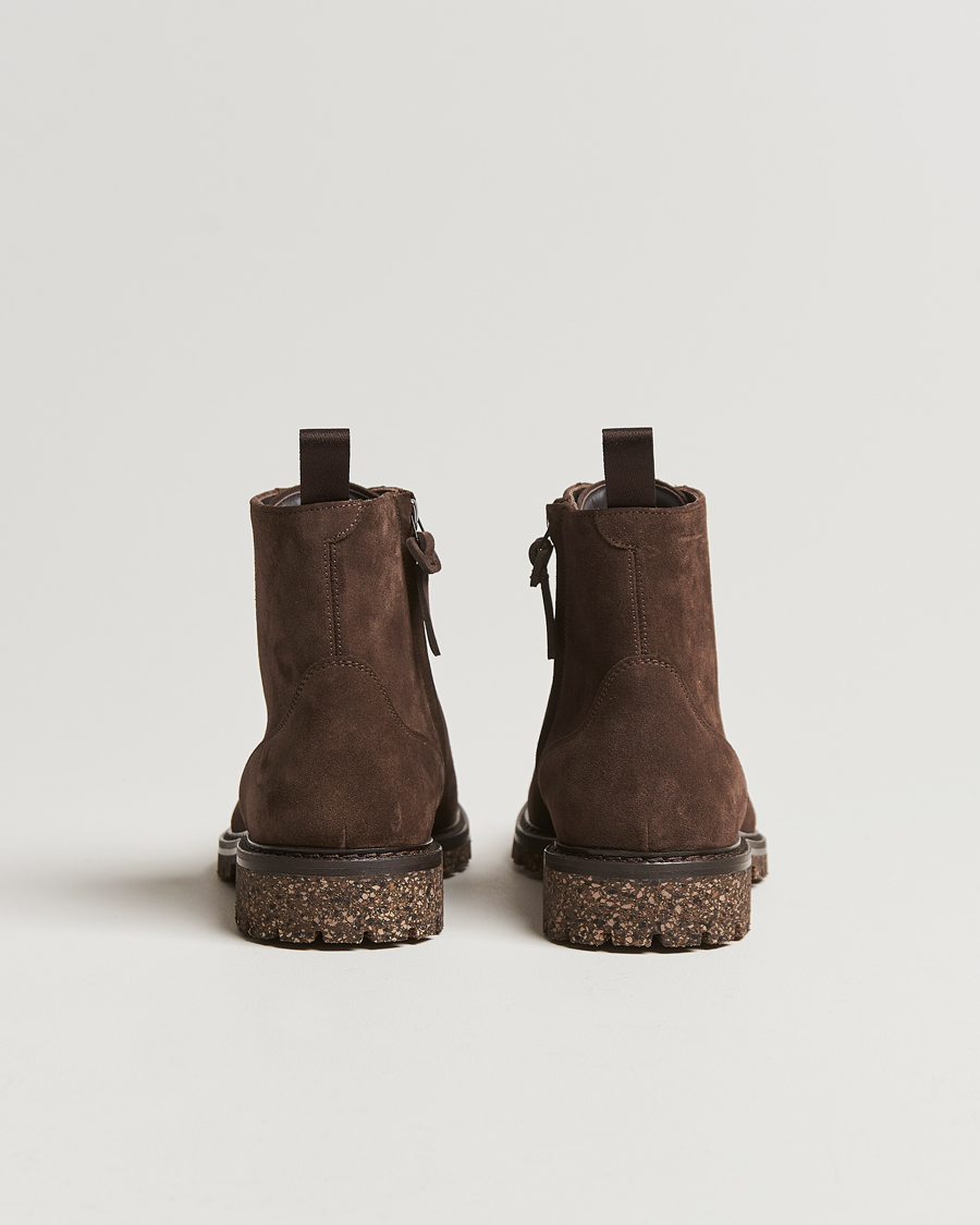 Mies | Nilkkurit | Canali | Lace Up Winter Boot Dark Brown Suede